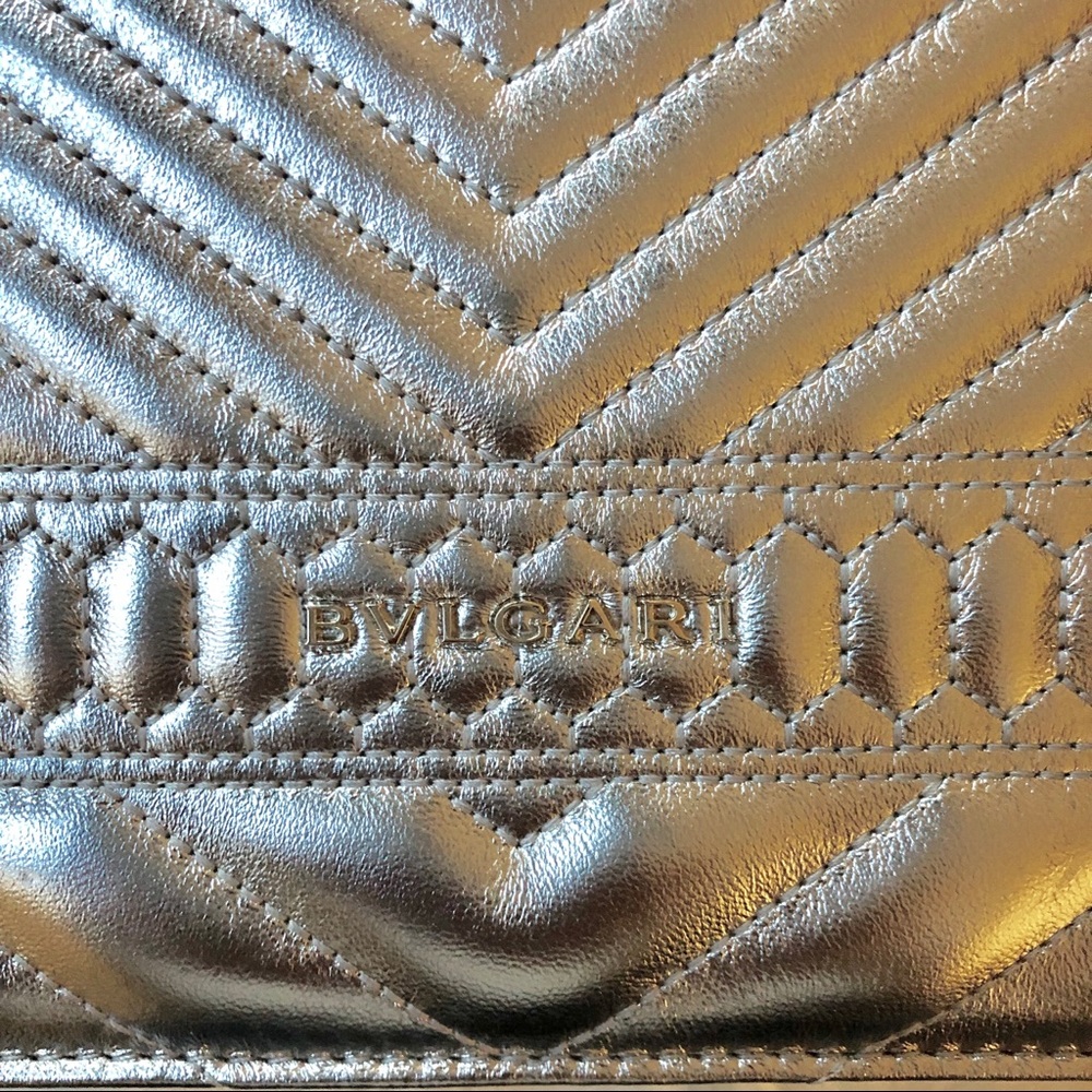 BVLGARI NWT Serpenti Silver Quilt Limited Edition! - Picture 4 of 8